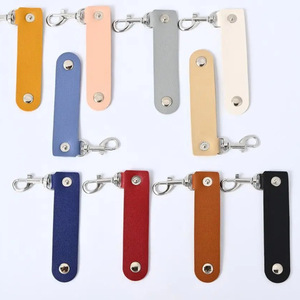 Cross-border creative PU leather <b>key</b> pendant, simple anti-loss tote <b>bag</b> <b>key</b> <b>ring</b>, stylish and minimalist <b>key</b> <b>ring</b> - Product Image 2