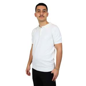 Richmond X Men's <b>Polo</b> UM24214PO <b>White</b> Short Sleeve Cotton <b>Polo</b> Shirt Casual Wear - Product Image 2