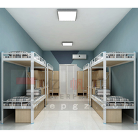 Offres Spéciales nouveau design de lits superposés en métal ensemble de meubles de haute qualité pour les dortoirs et les hôtels