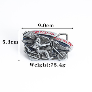 Fabricant pas cher vente en gros de haute qualité créative Eagle moto conception de construction boucle de ceinture automatique - Product Image 4
