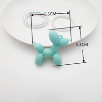 Porte-clés pendentif en forme de chien 3D mignon, très vendu, en caoutchouc et plastique, écologique, durable, pour sacs et voitures