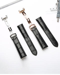 Correa de reloj de globo, correas de reloj de cuero, cuero genuino de alta calidad a la moda, 20mm, 22mm, 23mm, 24mm, 25mM, ajuste Car-tier Tank Blue - Product Image 4