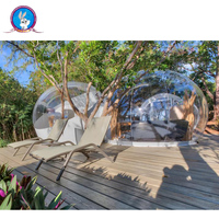 Tente à bulles transparente résistante au feu, gonflable en PVC imperméable, pour événements en plein air, camping, résistance aux températures de -50 à 100