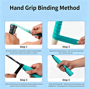 Premium Badminton Overgrip Tacky Racket Grip Tape Soft Feel Non-Slip Handle <b>Wrap</b> For Tennis Squash Racket Handle 30 Pcs <b>Black</b> - Product Image 6
