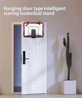 Vente en gros d'usine, très populaire, mini panier de basket pour enfants 40*30cm avec lumières LED rouges et bleues, pour intérieur et extérieur
