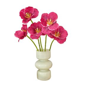 Yasunobu – fleurs de tulipes artificielles en soie, pétales doubles imprimés en 3D, pour décoration de mariage, de la maison, accessoires de photographie - Product Image 5