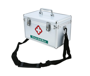 Wedacraftz botiquín de primeros auxilios de aluminio de 10/12/14/16 pulgadas, botiquín de medicina para el hogar con suministros de emergencia - Product Image 2