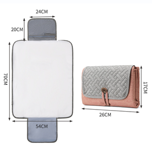 Almofadas em mudança portáteis personalizadas com tecido impermeável do poliéster para sacos do tecido - Product Image 3