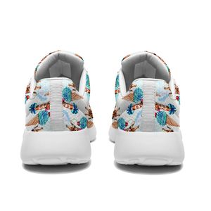 Maßgefertigte Giraffen-Eiscreme-Muster Sneaker Unisex Luxus-Design Sportschuhe Popcorn-Dämpfungsohle Atmungsaktive Mesh-Walkingschuhe - Product Image 6
