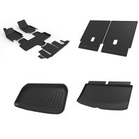 4 tapis de sol pour Tesla Model YL Juniper 2025, toutes saisons, TPE, accessoires intérieurs de voiture