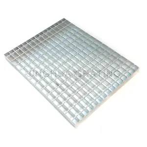 Used Galvanized Composite Construction Building Materials 32 x 5mm Checker Plate Thickened Steel Deck Grating Weight