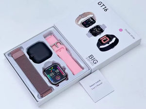 Giá Rẻ Thời Trang Gt16 Thông Minh Đồng Hồ Với Dual Dây Đeo Thép Không Gỉ Dây Đeo Montre Connecte Gts4 Reloj Smartwatch - Product Image 4