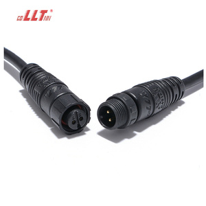 LLT M12 110V 10A <span class=keywords><strong>2</strong></span> <span class=keywords><strong>3</strong></span> 4 5 6 7 8 Pin Konektor Kabel 18awg Konektor Baterai Ebike - Product Image 2
