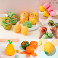Jouet à presser pastèque Kawaii - Anti-stress souple en EVA, personnalisable avec logo, cadeau d'entreprise pour fêtes, pour les 5 ans et plus