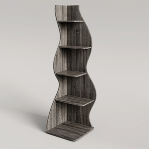 <span class=keywords><strong>Libreria</strong></span> in Legno Versatile a 5 Ripiani, Scaffale Aperto in <span class=keywords><strong>MDF</strong></span> per Archiviazione, Produzione Professionale su Misura - Product Image 5