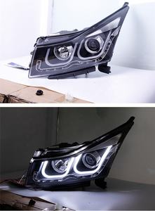 HYML linterna del coche de la Asamblea modificado lente de la luz de xenón LED Ojos de Ángel Dual U luz diurna para Cruze 09-14 - Product Image 5