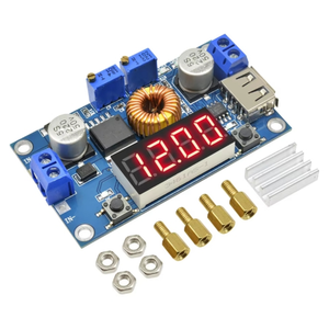 5A XL4015 แรงดันไฟฟ้าคงที่และกระแสไฟคงที่ โมดูลจ่ายไฟแบบสเต็ปดาวน์ จอแสดงผลแรงดันไฟฟ้าและกระแสไฟ แบตเตอรี่ลิเธียมขับเคลื่อนด้วยไฟ LED - Product Image 1