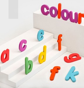 Voir le sort magnétique orthographe jouet d'apprentissage mots à vue cartes Flash constructeurs de mots en bois moyen magnétique pour les tout-petits maternelle - Product Image 3