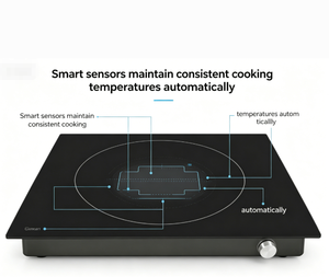 Placa de Inducción Comercial de un Solo Control, de Alta Resistencia para Cocinas de Restaurantes con Control Sencillo y Rápido - Product Image 2