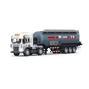Hoge Kwaliteit Die Cast Tanker Model Traagheid Legering Truck Olietank Truck Speelgoed Voor Kinderen Cadeau Speelgoed