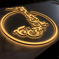Letras iluminadas en 3D, letrero iluminado, letrero de letra de canal LED personalizado, letrero acrílico 3D, letrero led personalizado para exteriores para negocios