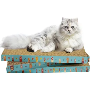 PETCHEER 3pcs Refill Reversible Cat Scratching Pad Durable Cat Scratcher For Indoor Cats Kitten To Protect The Furniture