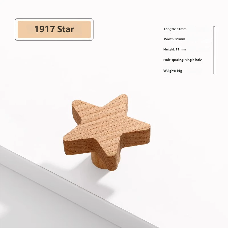 Solid Wood Star Single Hole
