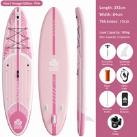 Planche de SUP gonflable et pliable pour enfants, double couche, idéale pour débutants, pour lacs et rivières, planche de scooter aquatique