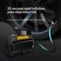 Car Inflatable Pump High Power Small Single Cylinder High Pressure Digital Display 12V Tire Inflator Lighting Tire Pressure
