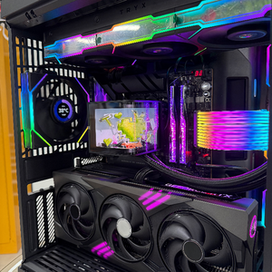 Cao cấp toàn cảnh chơi game máy tính để bàn <span class=keywords><strong>PC</strong></span> AMD R7 9800x3d RTX 5090 5080 5070 32GB DDR5 2TB NVMe M.2 SSD Win 11/10 - Product Image 3