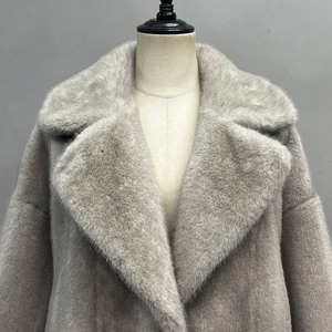 <span class=keywords><strong>Veste</strong></span> oversize personnalisée Jancoco pour femme, coupe courte et carrée, <span class=keywords><strong>en</strong></span> fausse fourrure, pour l'automne et l'hiver - Product Image 4