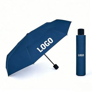 Wholesale Promo Business Gift Custom Color Logo Outdoor Waterproof <b>Windproof</b> Uv-Proof Manual Trifold Foldable <b>Umbrella</b> - Product Image 1