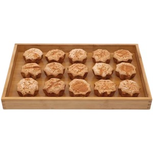 Bamboo Wooden Rectangular <b>Tray</b> Natural Color Serving <b>Tray</b> For Hotel Coffee <b>Tea</b> Drinks - Product Image 3