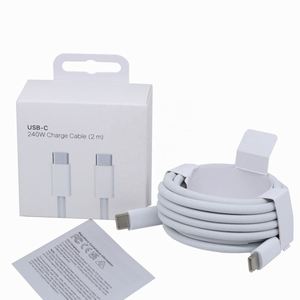 Precio <span class=keywords><strong>de</strong></span> Fábrica al por Mayor, <span class=keywords><strong>Cable</strong></span> USB-C a C <span class=keywords><strong>de</strong></span> 2m 240w con Manual para iPhone 15, Cables <span class=keywords><strong>de</strong></span> Carga y Datos para iPad y Macbook - Product Image 1