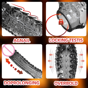 Capa para Pênis TT FOREST para Ejaculação Retardada e Extensão do Pênis, Brinquedo Sexual de Silicone à Prova d'Água - Product Image 4