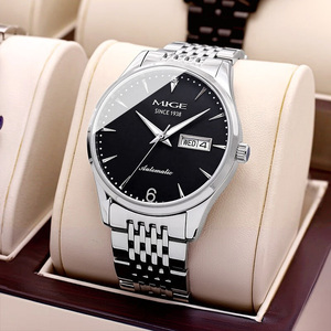 1Customized Luxury Stainless Steel Miyota <b>Automatic</b> Mechanical Water Resistant Chronograph Men's <b>Watch</b> Pointer Dial 20mm Band - Product Image 3