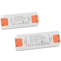 Controlador LED Triac Regulable Ultrafino con Certificación ETL, DC12V 24V, Suministro Individual de 6W 60W, Entrada 110-240VAC para Luz de Armario/Guardarropa