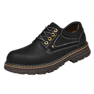 Nueva Llegada, Zapatos Oxford de Cuero Genuino Impermeables Hechos a Mano, Zapatos Planos Sin Cordones para Boda, para Primavera/Verano, Uso en la Oficina - Product Image 1