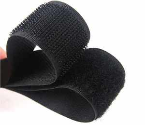 Sangles en nylon et polyester tricotées personnalisées, haute ténacité, souples, antidérapantes, auto-adhésives, résistantes à la chaleur, avec bandes auto-agrippantes pour - Product Image 1