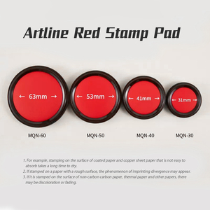 Alfombrilla de sellos <span class=keywords><strong>Artline</strong></span> para suministros de notario, almohadilla de tinta para huellas dactilares, almohadilla de sello de finanzas de oficina de - Product Image 3