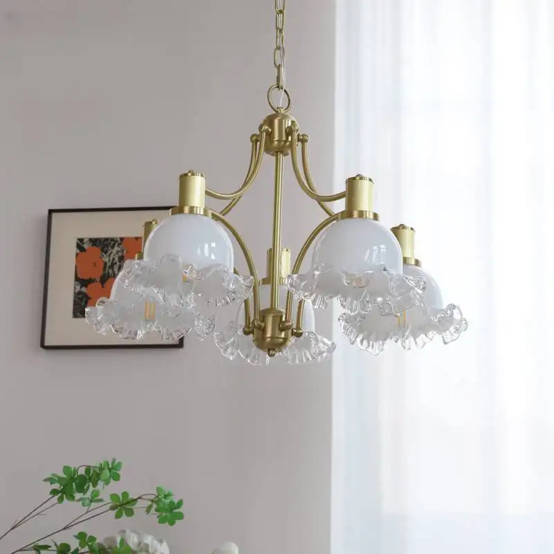 Luxury Gold light / white Marble Coat crystal lamp chandelier lights