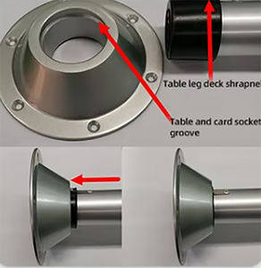 Meilleur <span class=keywords><strong>prix</strong></span> de haute qualité 100% testé en alliage d'aluminium pied de table Simple pour <span class=keywords><strong>camping</strong></span>-<span class=keywords><strong>car</strong></span> pour différents types de véhicules récréatifs en gros - Product Image 4