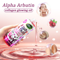 Huile essentielle éclaircissante à l'alpha-arbutine et au collagène, huile de massage pour le visage et le corps, super blanchissante, correction des taches noires, SPA