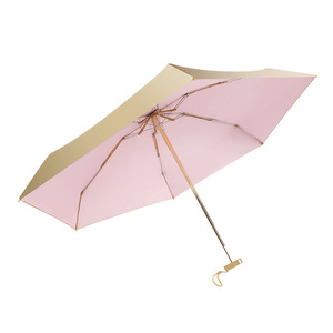 Vente en gros sombrillas personnalisé mini petite capsule soleil uv poche pour téléphone étanche 5 pliant uv petit parapluie avec logo - Product Image 2