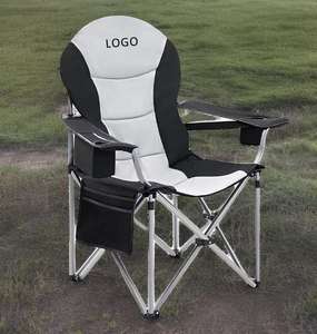 Muebles de exterior Silla de playa agrandada y atrevida Silla de pesca plegable simple reposabrazos más Silla de camping portátil de algodón - Product Image 4