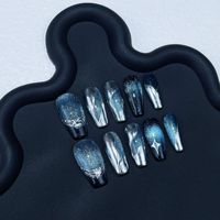 Nouvelles 10 pièces de faux ongles en acrylique faits main, design exclusif, motif canard, luxe, ongles faits main