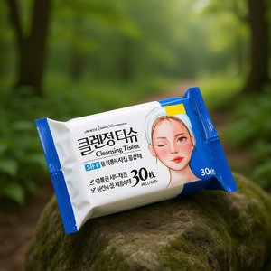 กระดาษเช็ดทำความสะอาด 30 แผ่น สูตร K Beauty สำหรับเช็ดเครื่องสำอาง ทุกสภาพผิว - Product Image 3