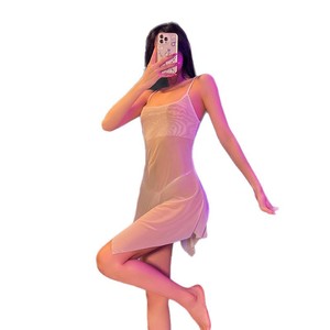 Robe nuisette sexy, pyjama de lit fin et transparent, parfait pour les petites poitrines, 1073 - Product Image 5