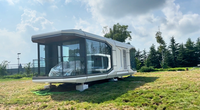 Capsule spatiale personnalisable, maison intelligente, matériau épais pour le désert, maison préfabriquée moderne de petite taille pour une utilisation quotidienne en extérieur