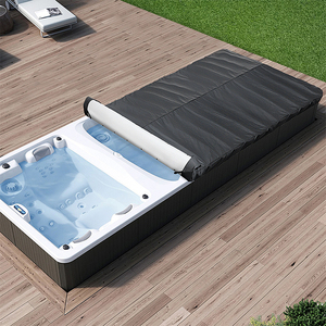 <span class=keywords><strong>Couverture</strong></span> de piscine <span class=keywords><strong>spa</strong></span> de massage moderne rétractable et étanche Immer avec design enroulable en tissu Oxford et installation facile - Product Image 3